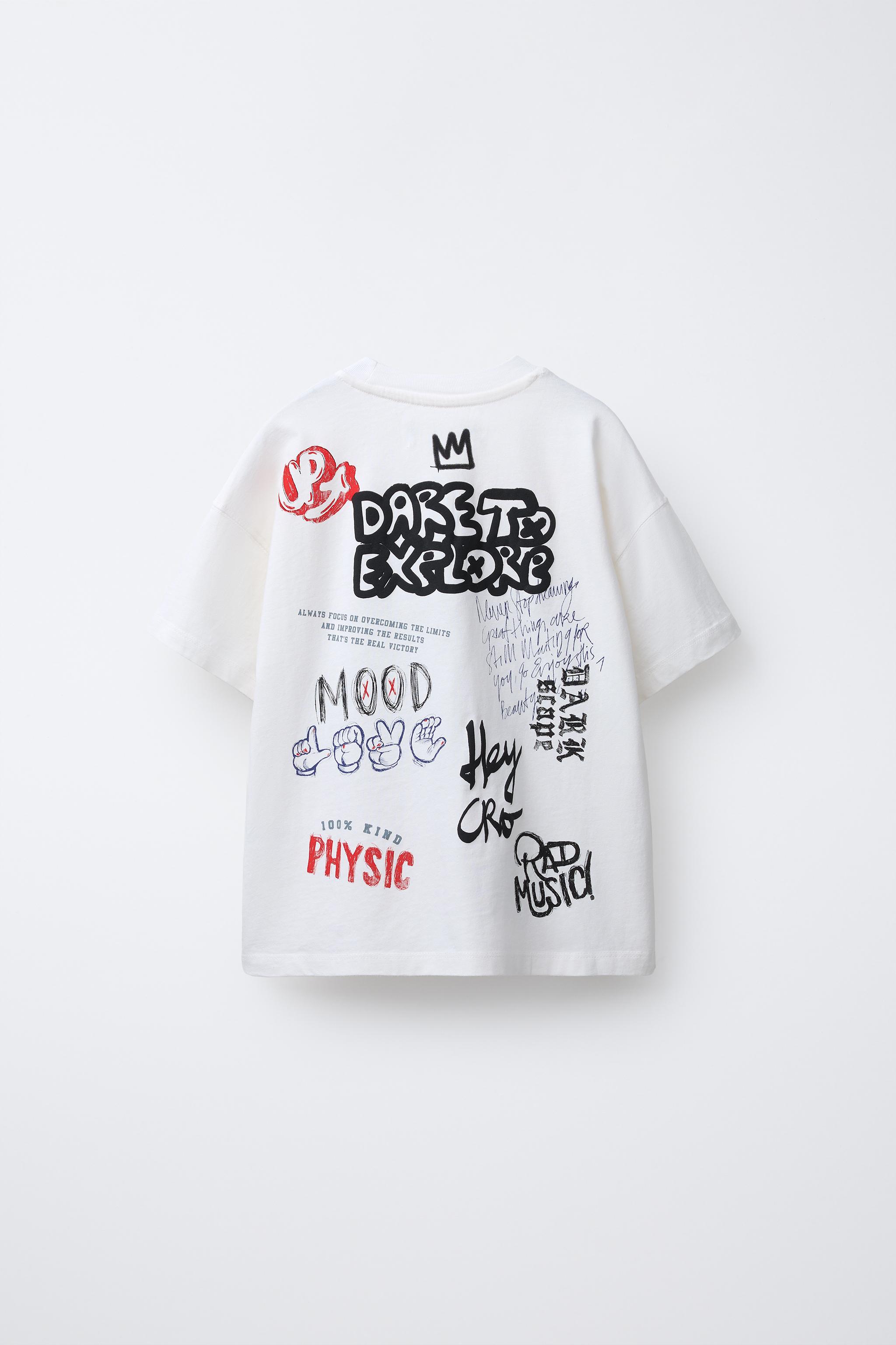 GRAFFITI PRINT T-SHIRT